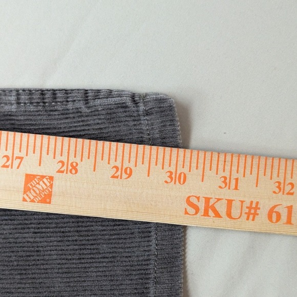 Eddie Bauer Mens Corduroy Pants Grey Straight Leg 100% Cotton 35x30 D3753725 - Picture 11 of 14